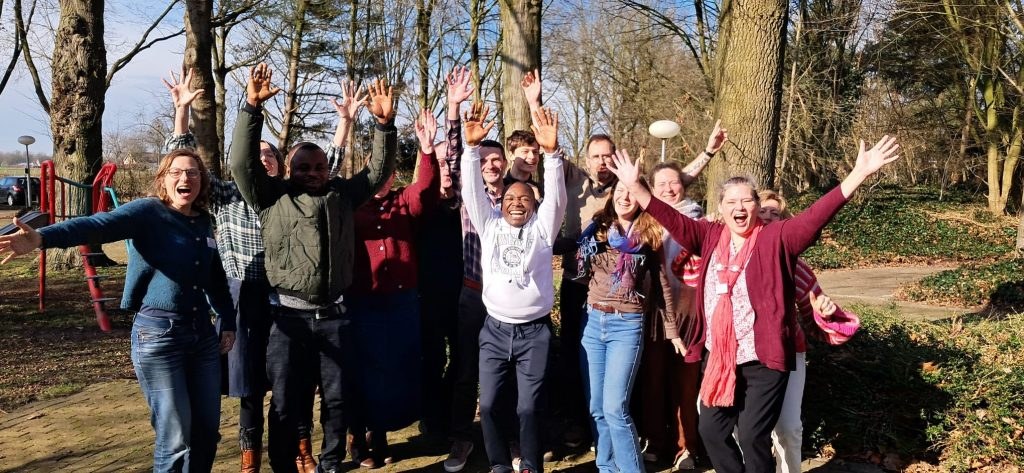 Groep mensen samen buiten